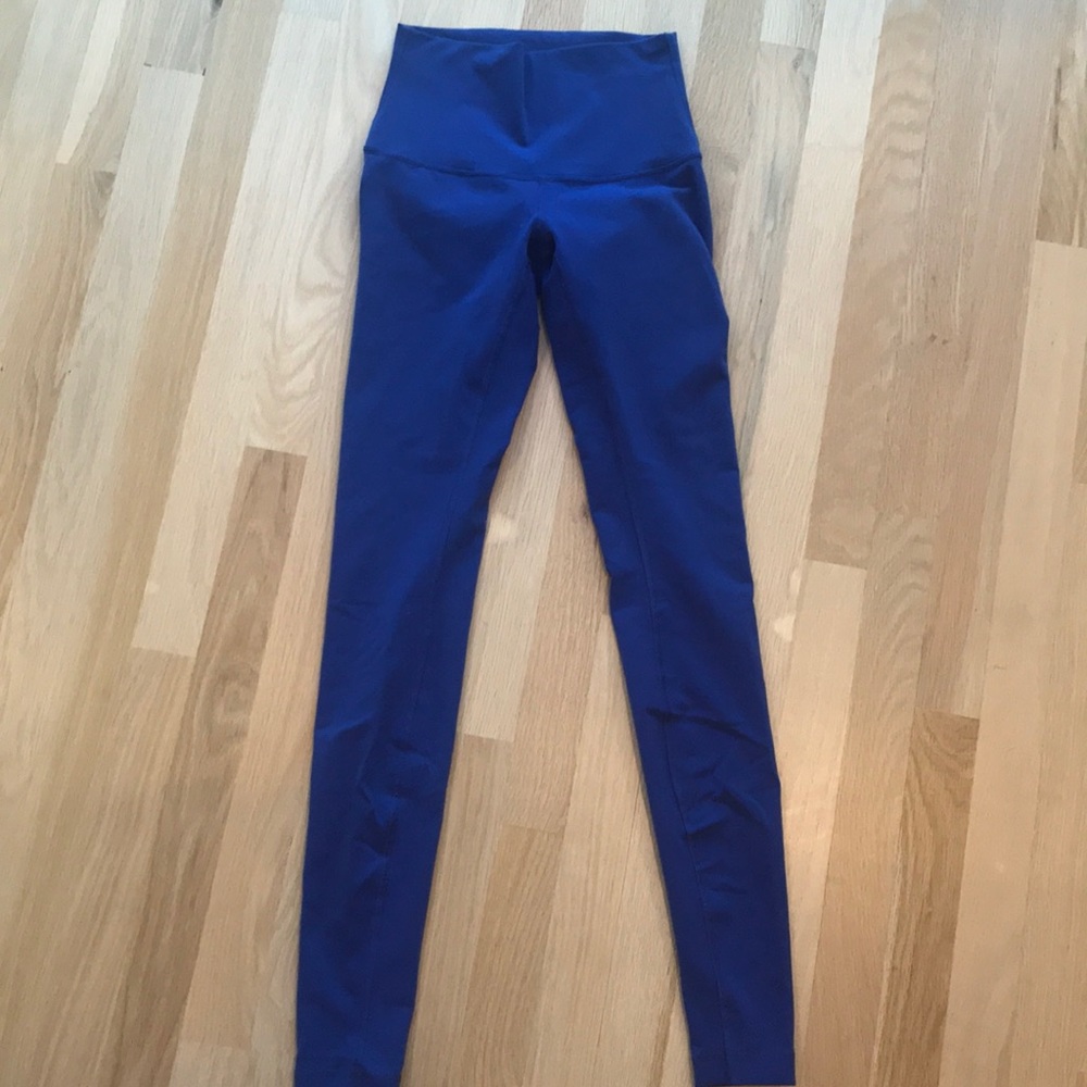 Blue Lululemon Wunder-Under High Rise Tight
